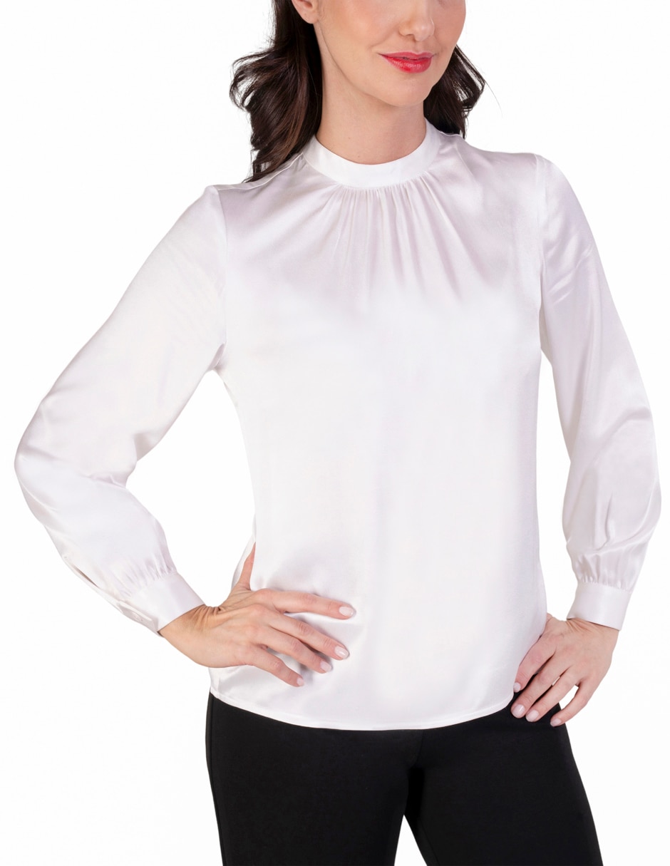 Blusa manga larga para mujer 4