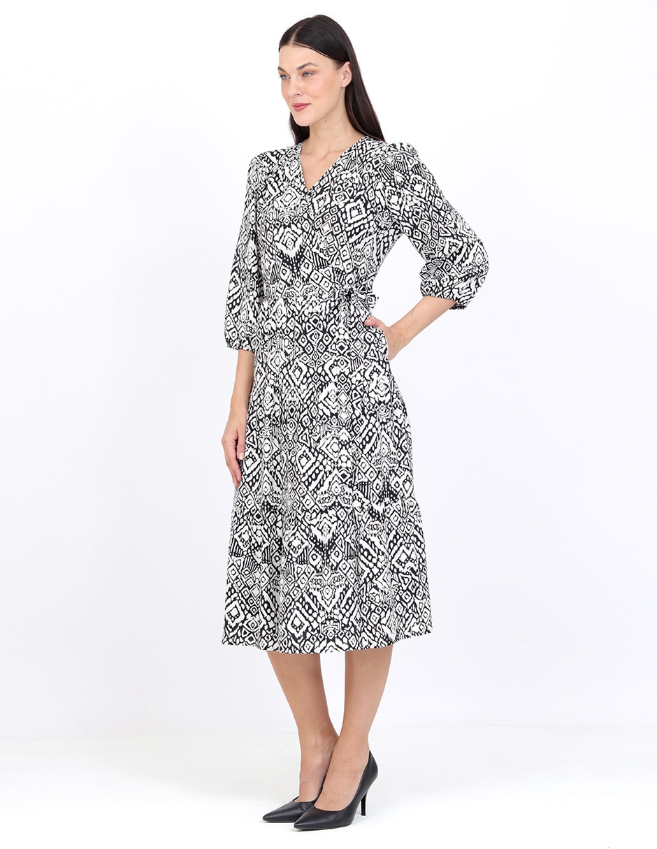 Vestido midi casual grupo bremen para mujer 4