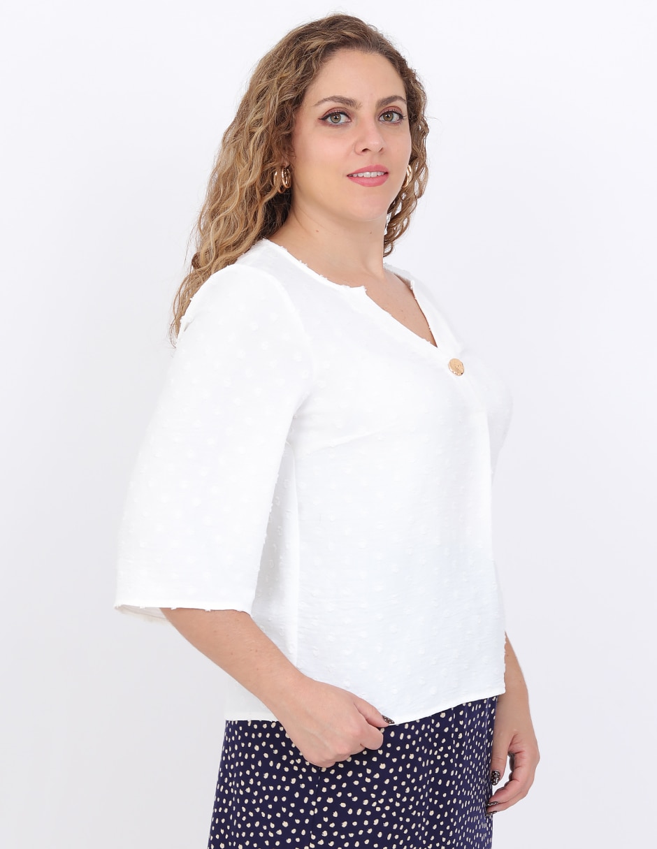 Blusa manga 3/4 para mujer 2