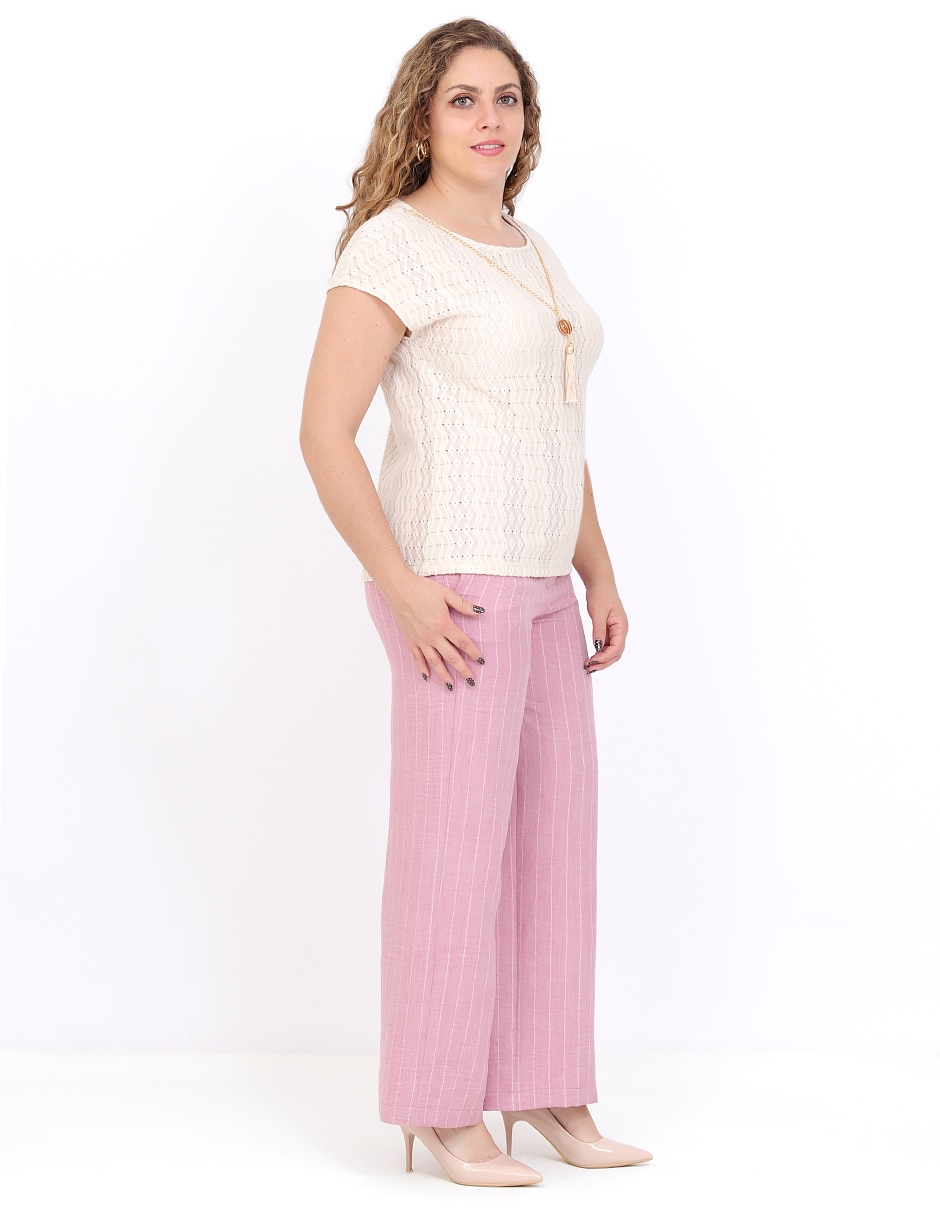 Pantalón regular slim para mujer 5