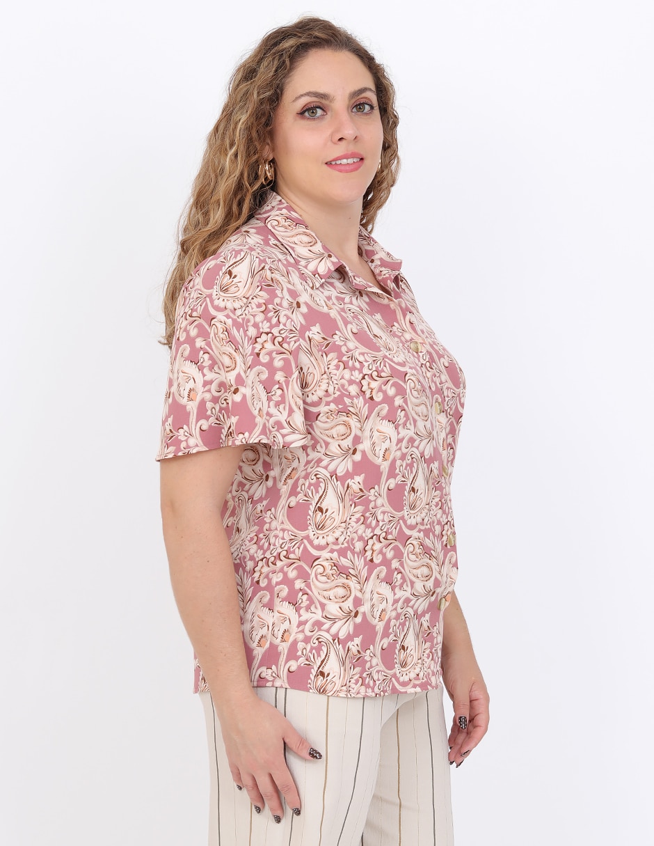 Blusa manga corta para mujer 4