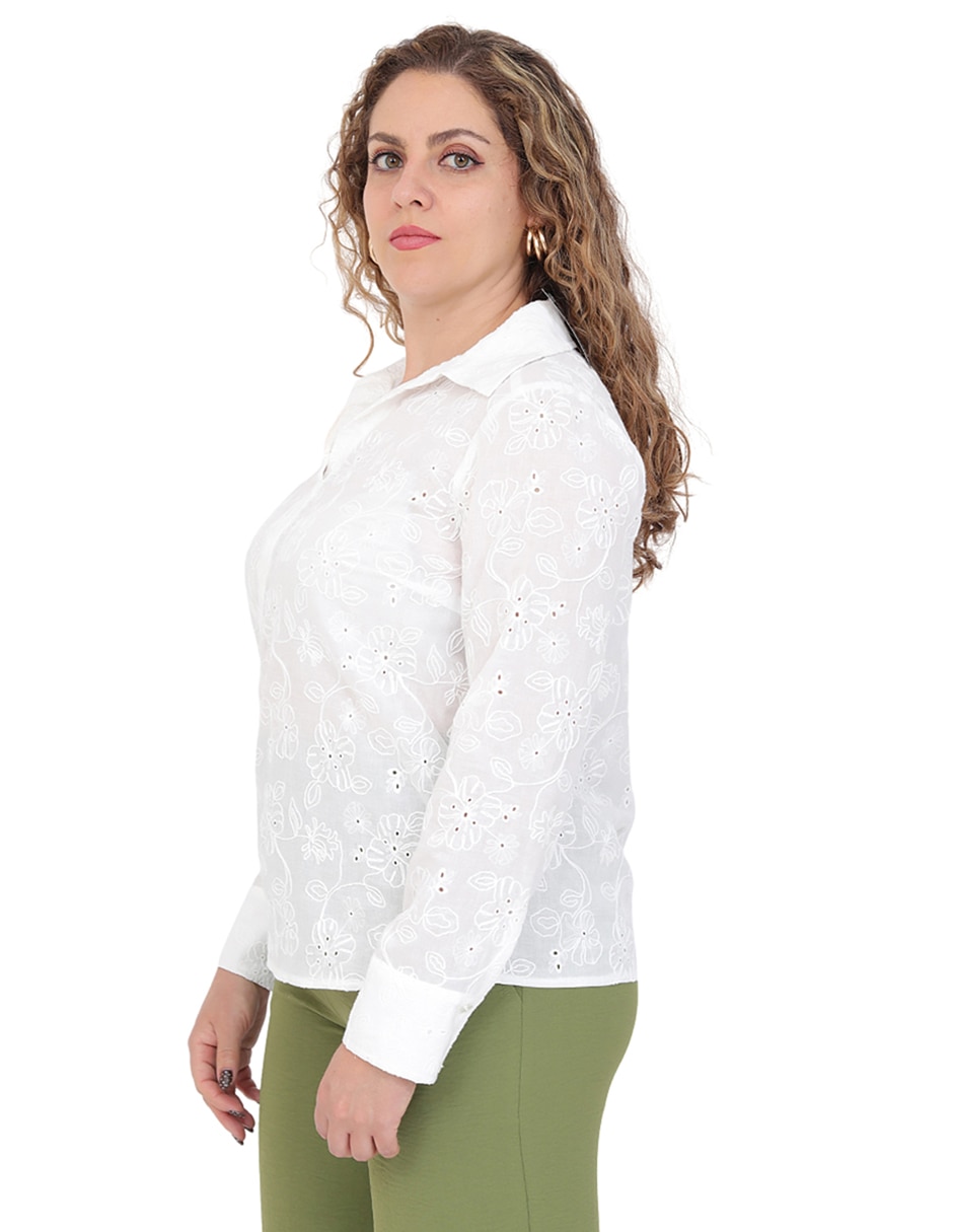 Blusa manga larga para mujer 5