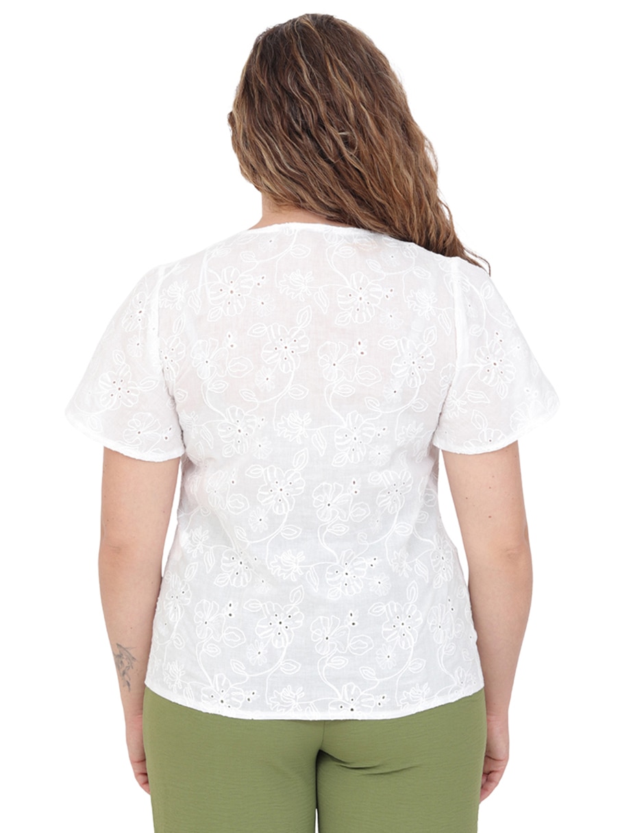 Blusa manga corta para mujer 2