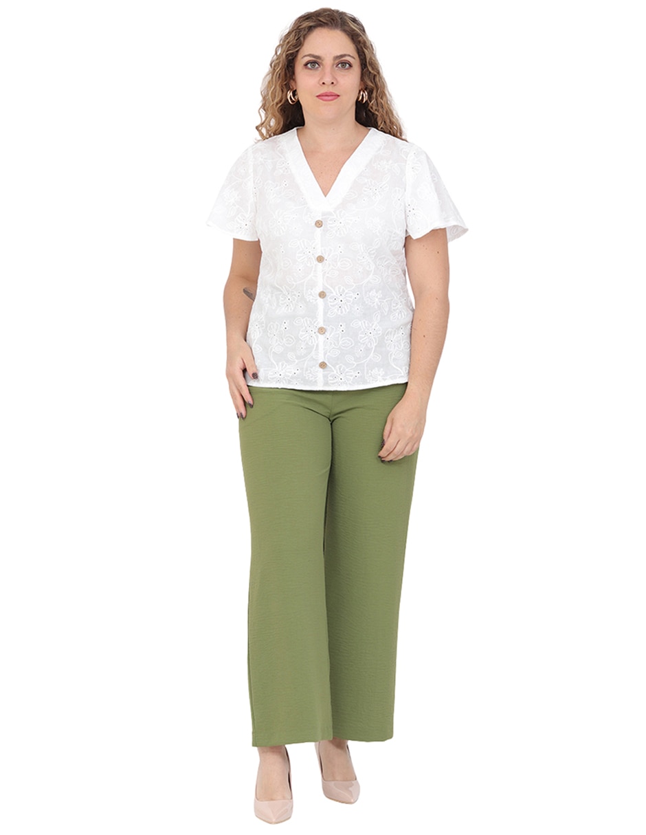 Blusa manga corta para mujer 3