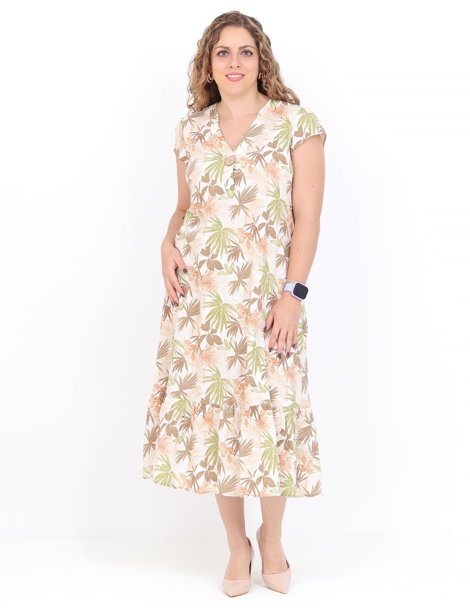 Vestido midi casual grupo luanda para mujer Vestido midi casual grupo luanda para mujer