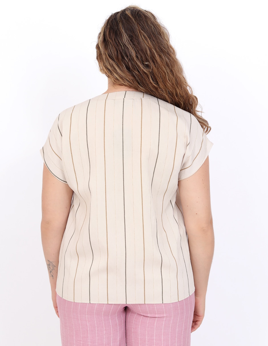 Blusa manga corta para mujer 5