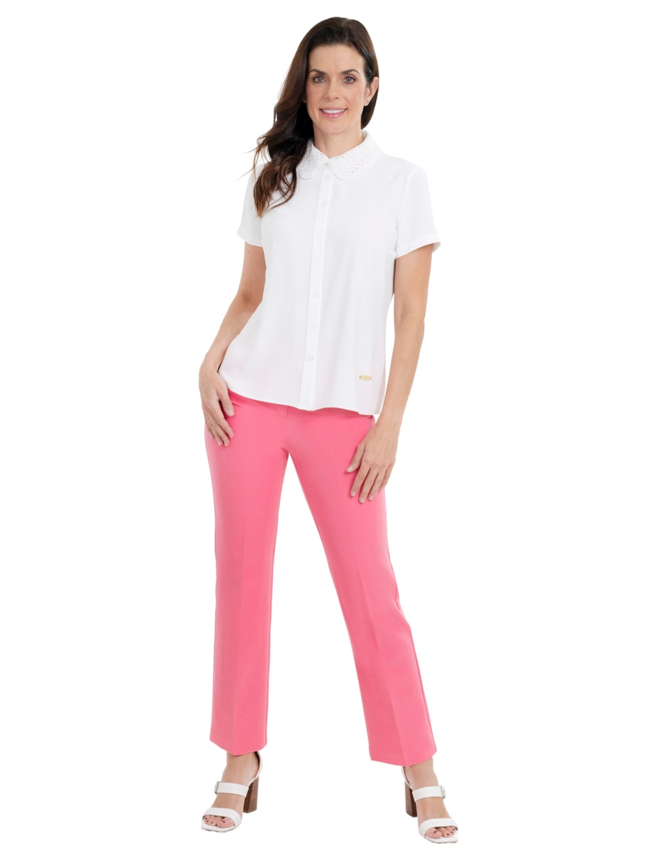 Blusa manga corta para mujer