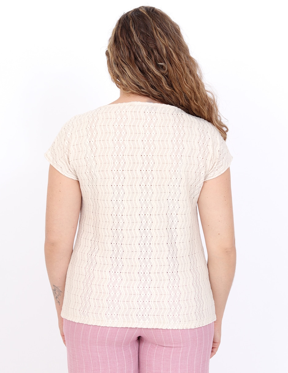 Blusa manga corta para mujer 2