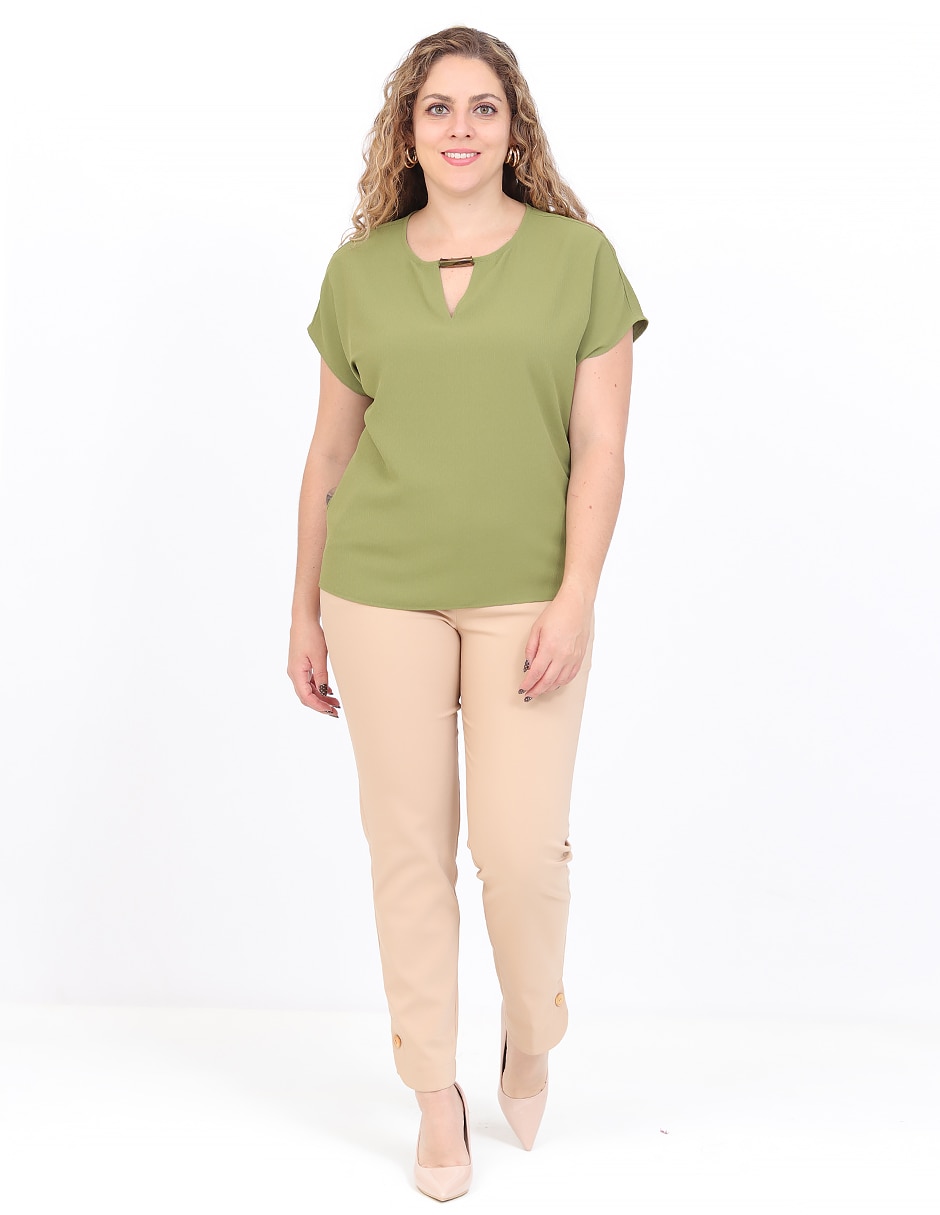 Blusa manga corta para mujer 3