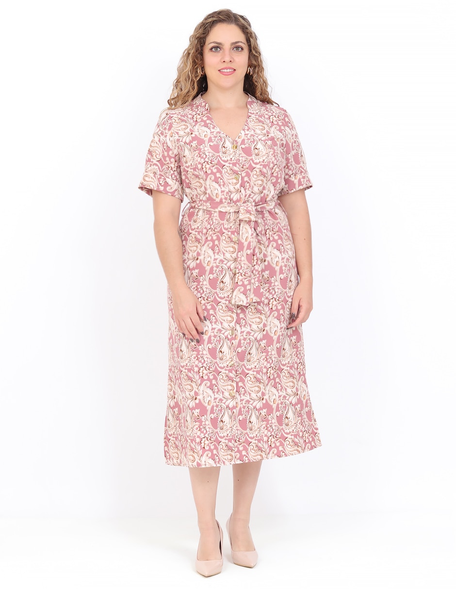 Vestido midi casual grupo loreto para mujer Vestido midi casual grupo loreto para mujer
