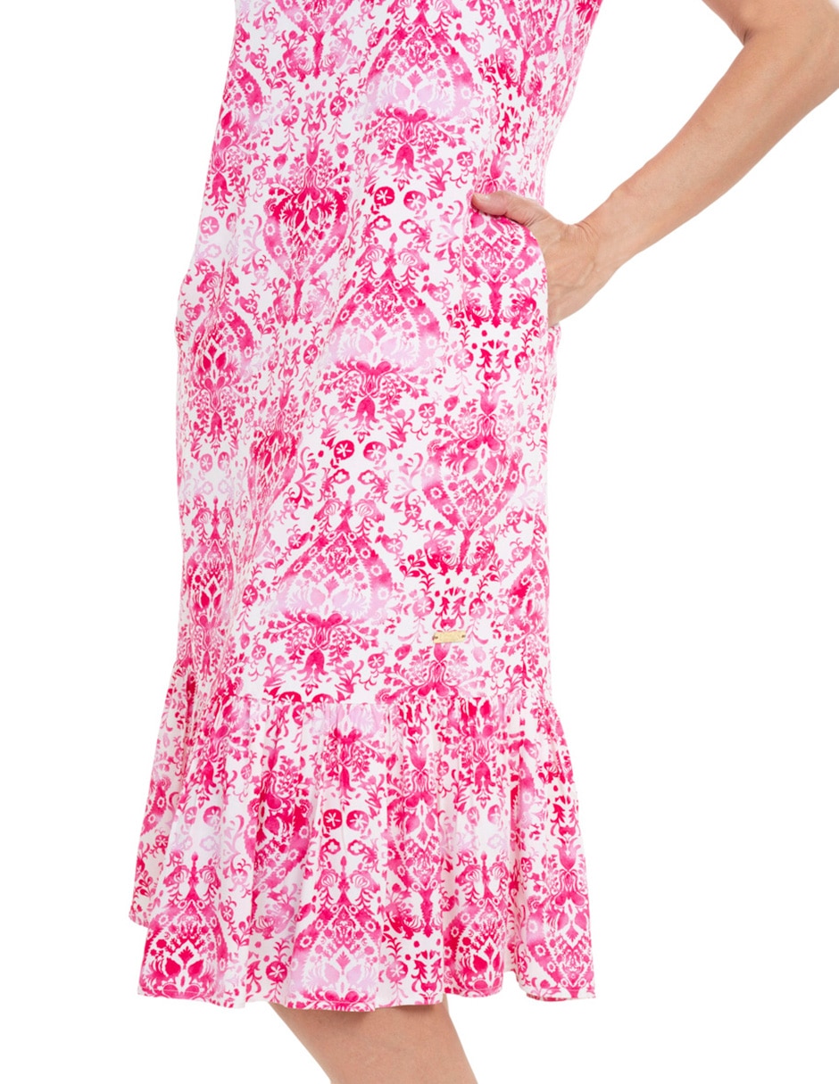 Vestido 3/4 casual Chaps para mujer