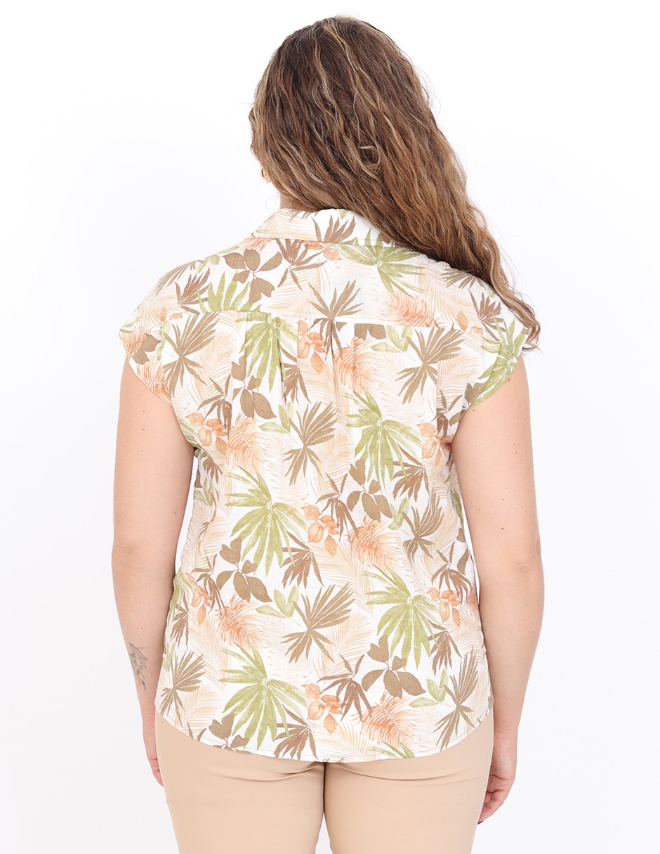 Blusa manga corta para mujer 4