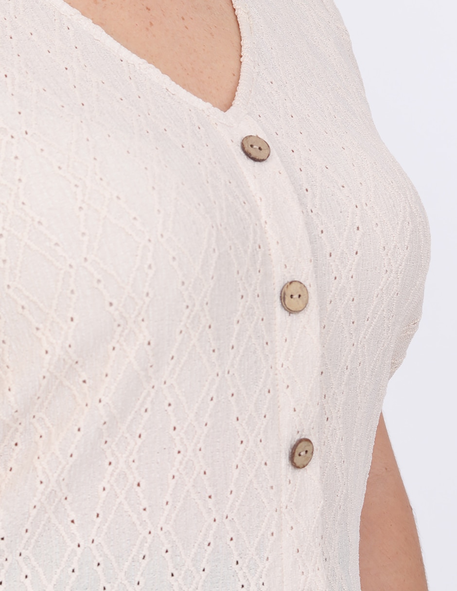 Blusa manga corta para mujer 4