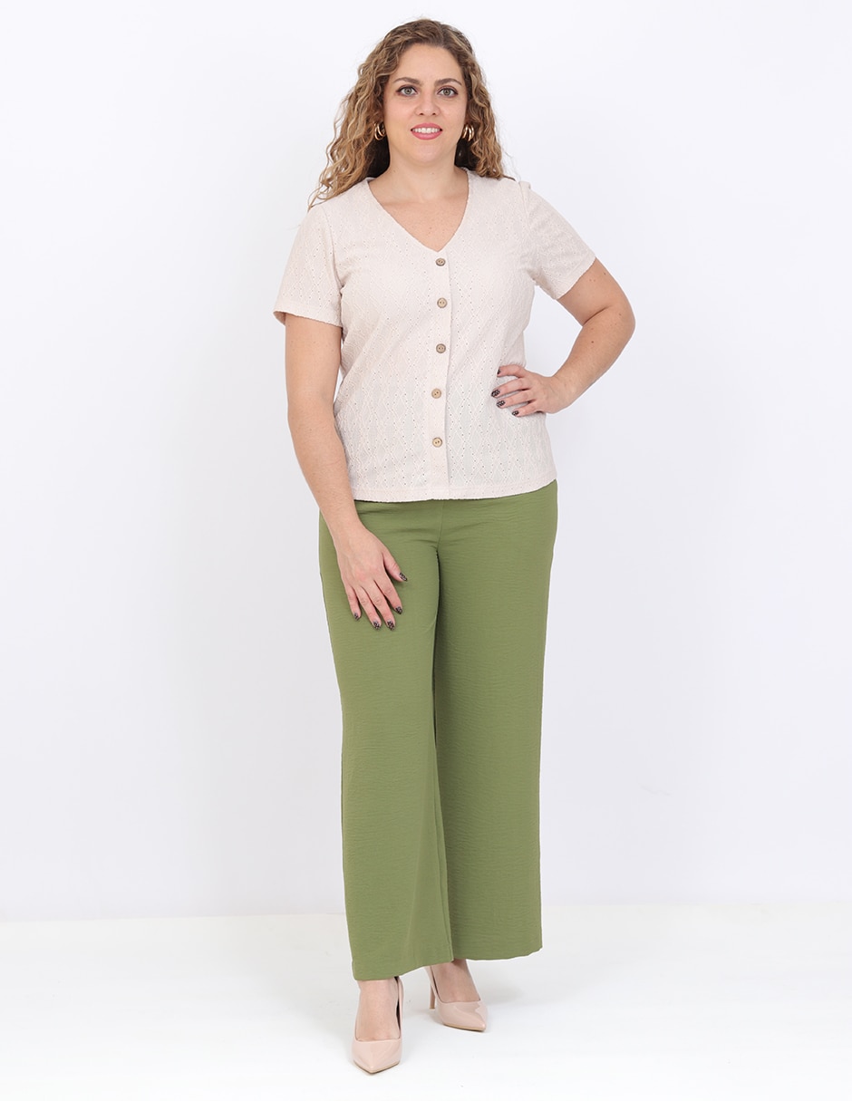 Blusa manga corta para mujer 6