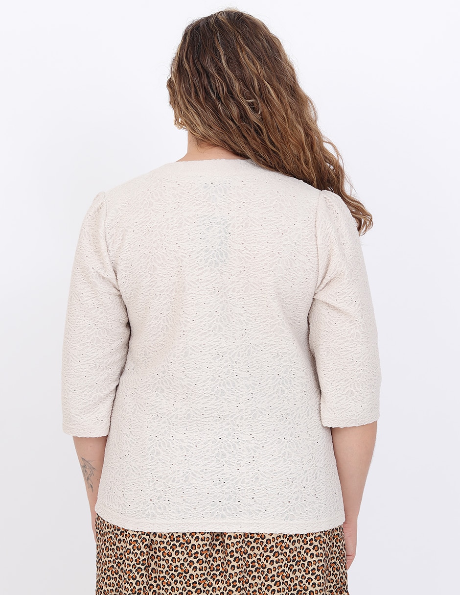 Blusa manga 3/4 para mujer 5