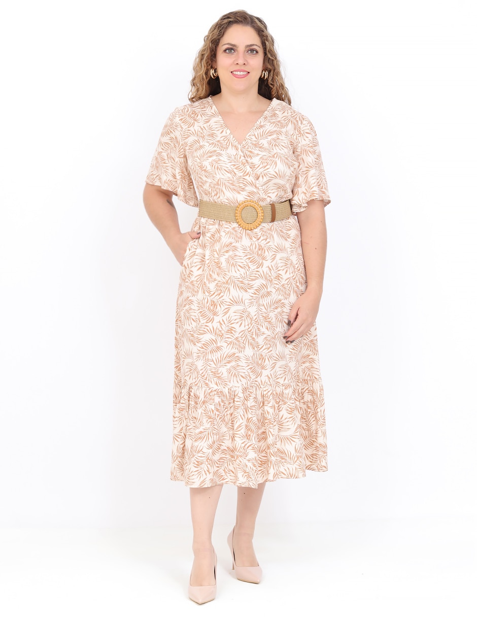 Vestido midi casual grupo luanda para mujer