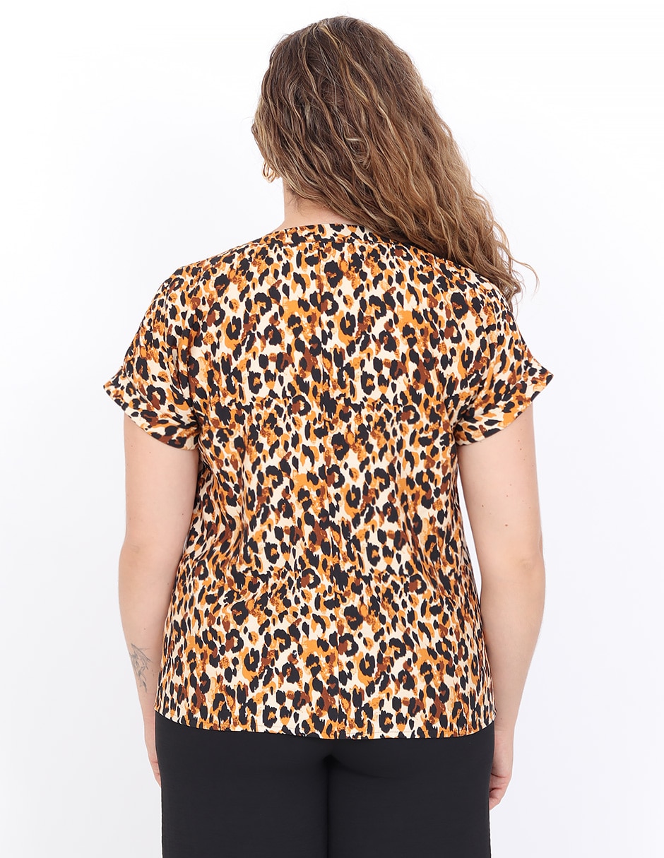 Blusa manga corta para mujer 4