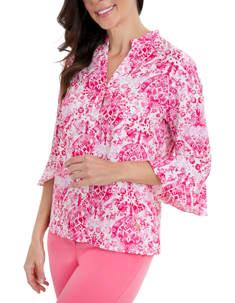 Blusa Chaps manga 3/4 para mujer