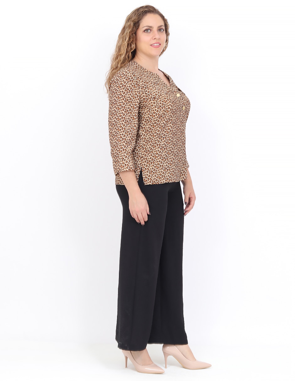Pantalón regular regular para mujer 3