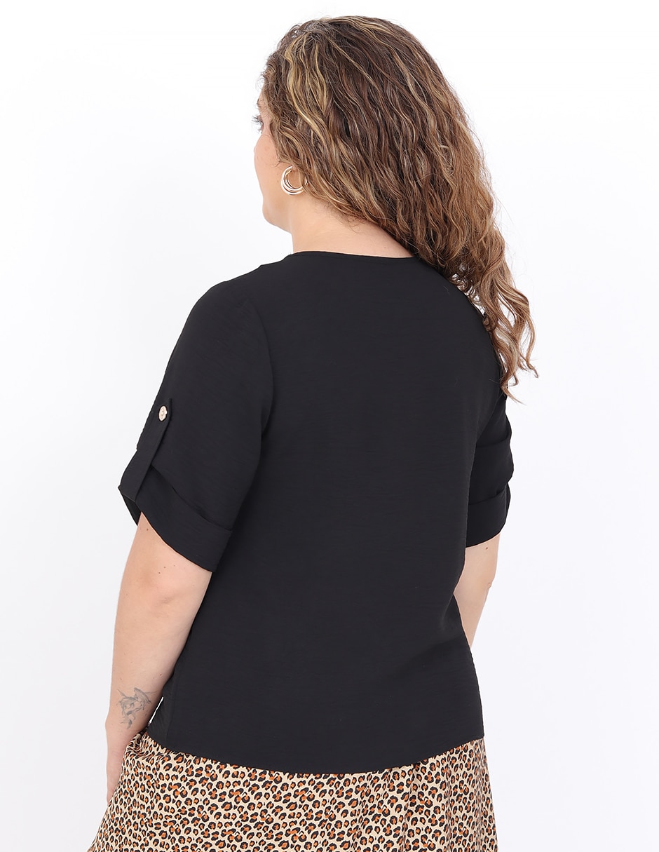 Blusa manga corta para mujer 2