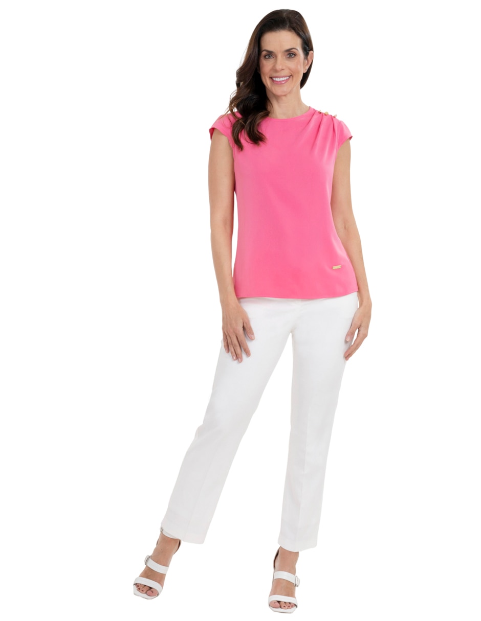Blusa Chaps manga corta para mujer