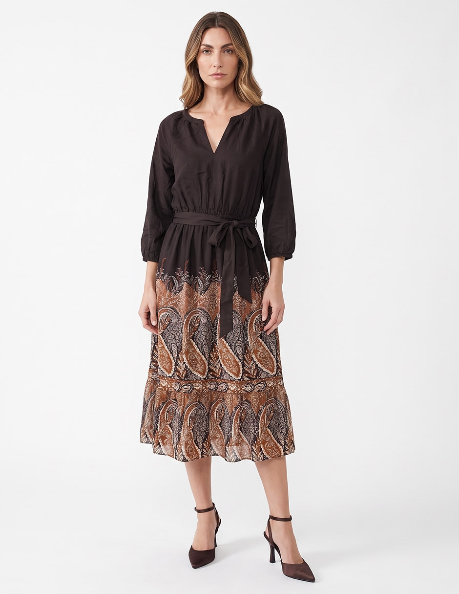 Vestido midi casual para mujer Vestido midi casual para mujer