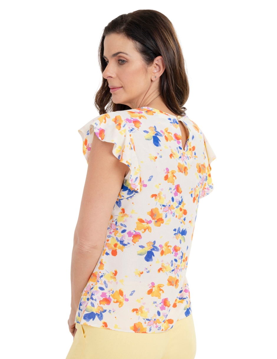 Blusa manga corta para mujer 3