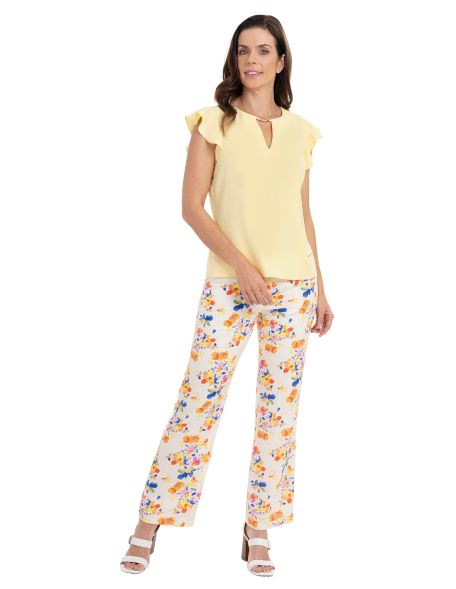 Blusa manga corta para mujer 4