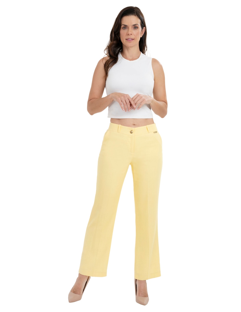 Pantalón regular para mujer 4