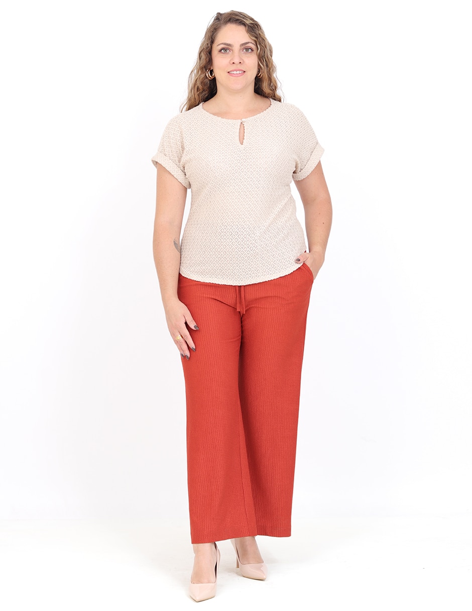 Blusa manga corta para mujer 3