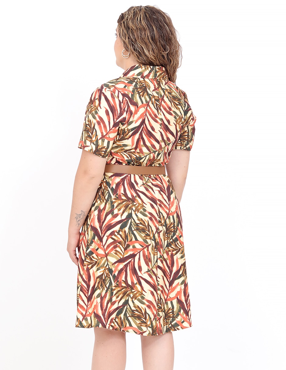 Vestido midi casual duplan petite grupo arenal para mujer