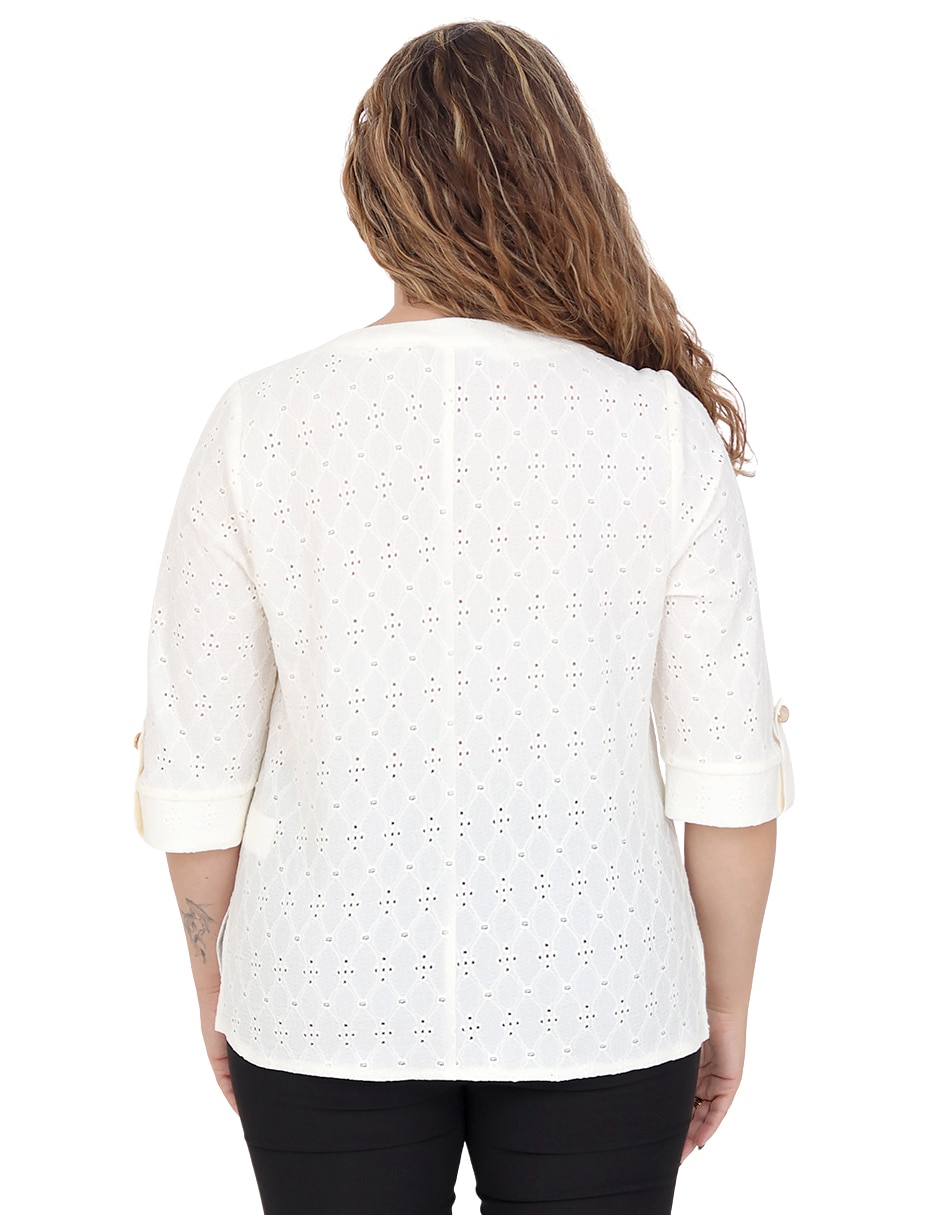Blusa manga 3/4 para mujer 5