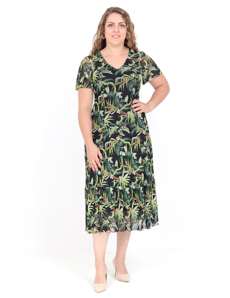 Vestido midi casual Palmira para mujer