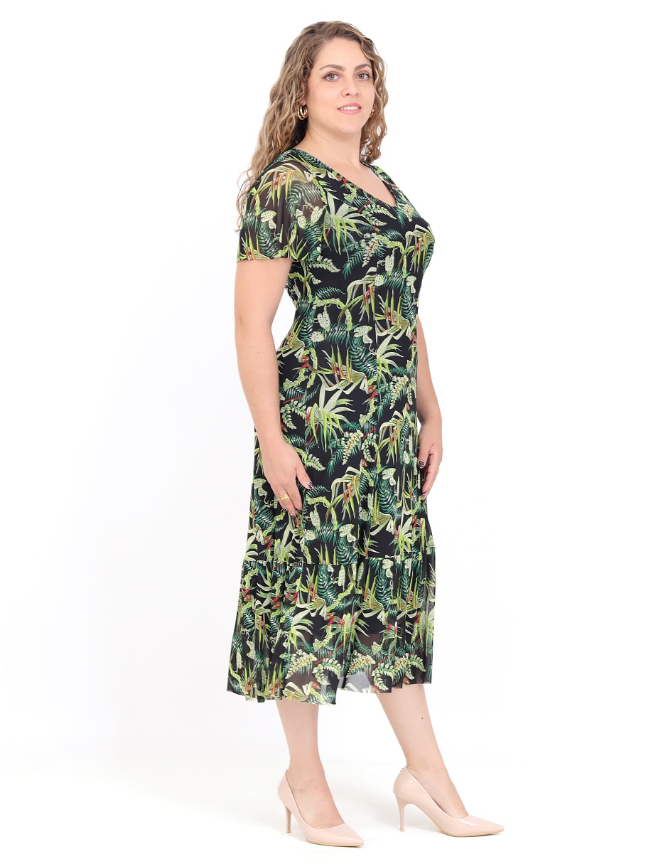 Vestido midi casual Palmira para mujer 2