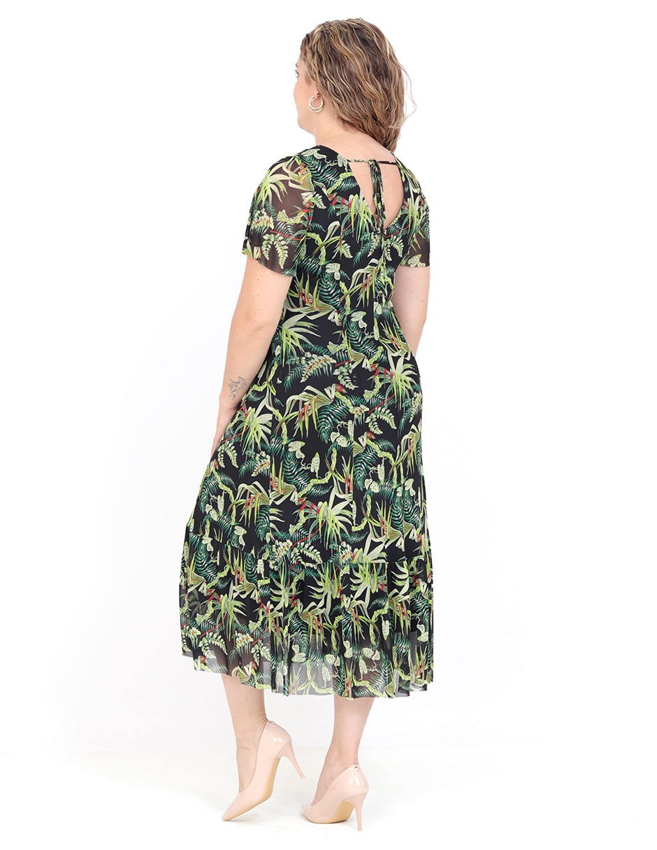 Vestido midi casual Palmira para mujer 4