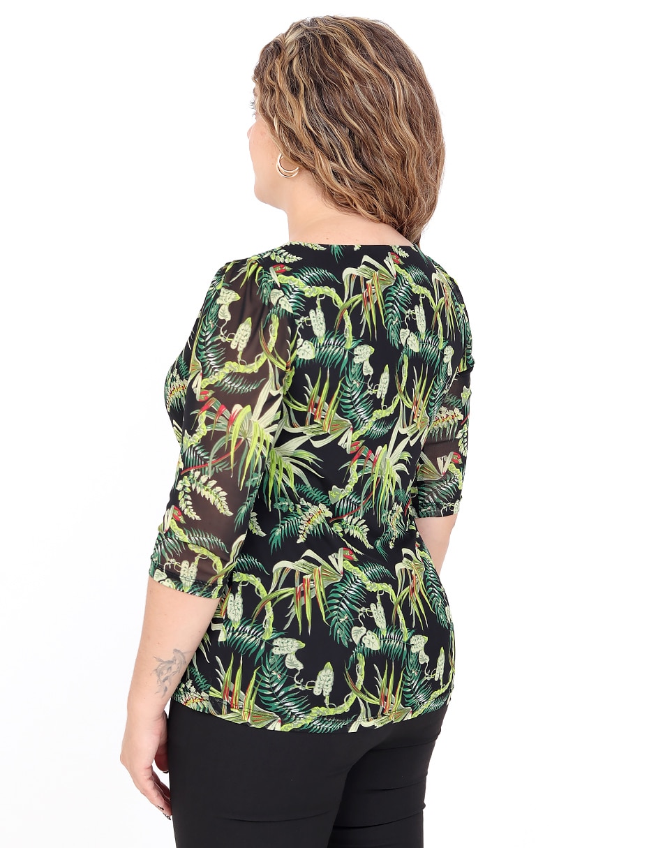 Blusa manga corta para mujer 3