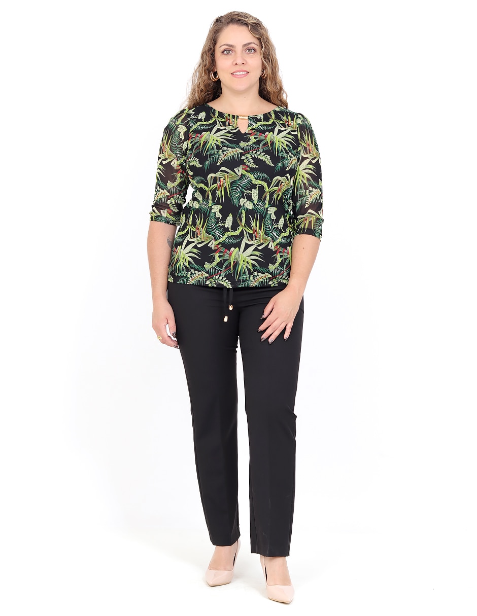 Blusa manga corta para mujer 6