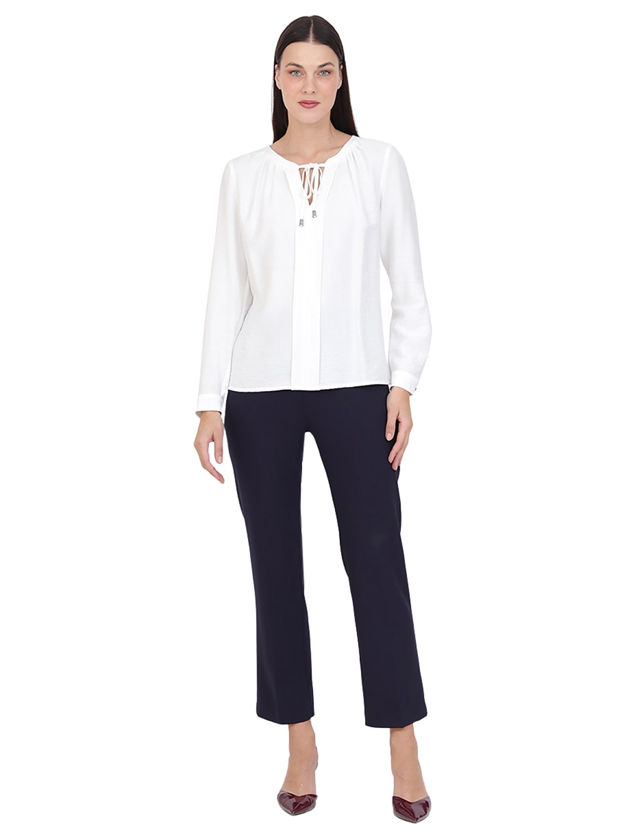 Blusa manga larga para mujer 6