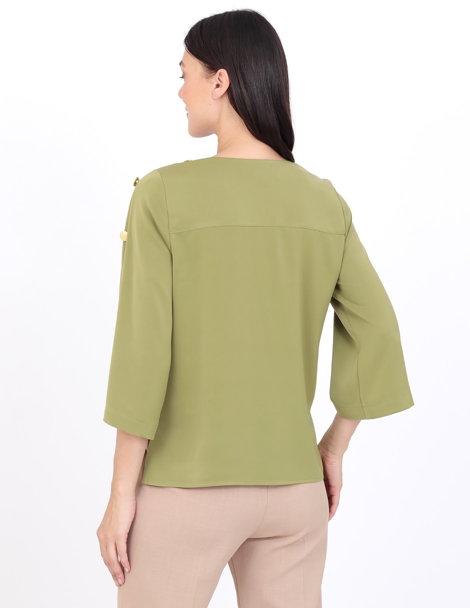 Blusa manga 3/4 para mujer 2