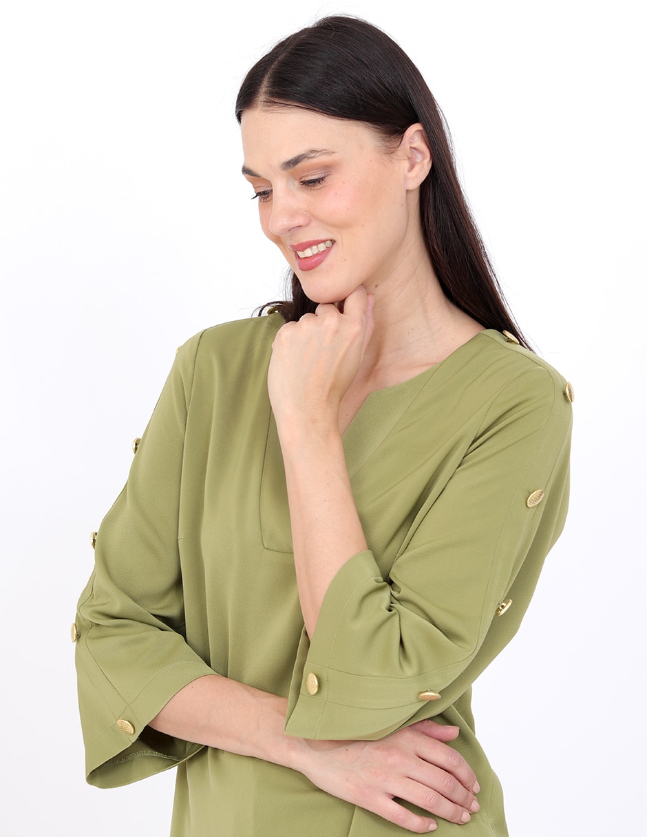 Blusa manga 3/4 para mujer 3