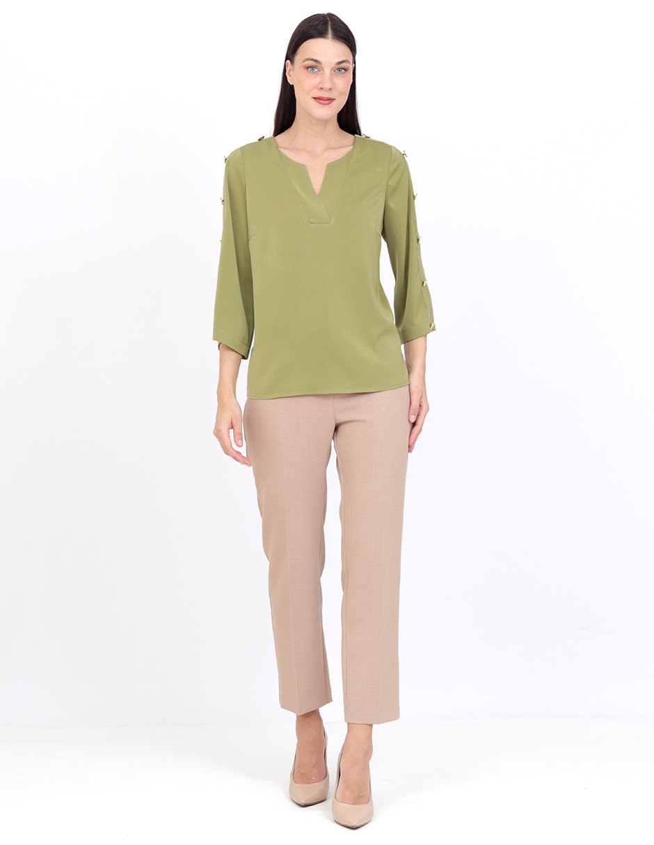 Blusa manga 3/4 para mujer 4