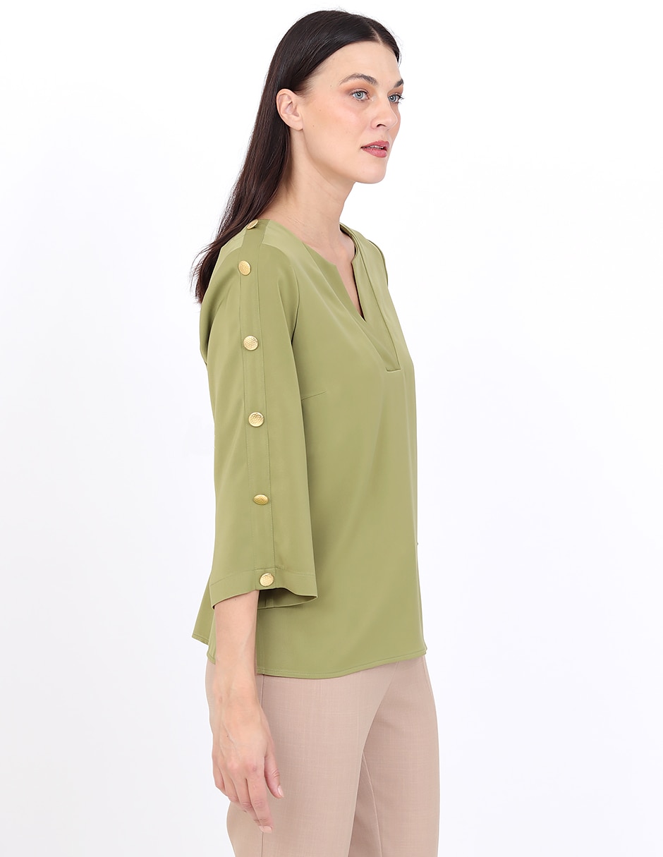 Blusa manga 3/4 para mujer 6
