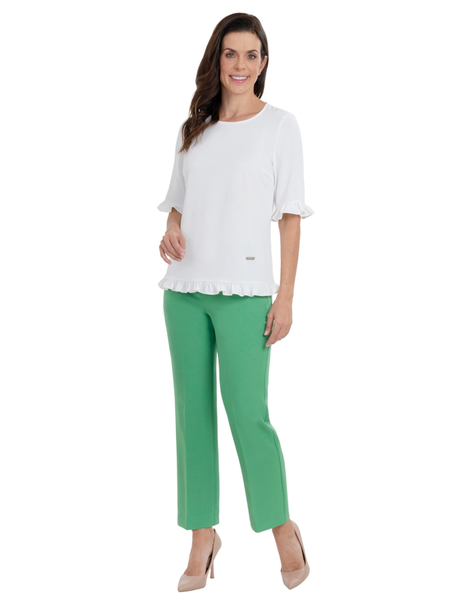 Blusa manga corta para mujer 4
