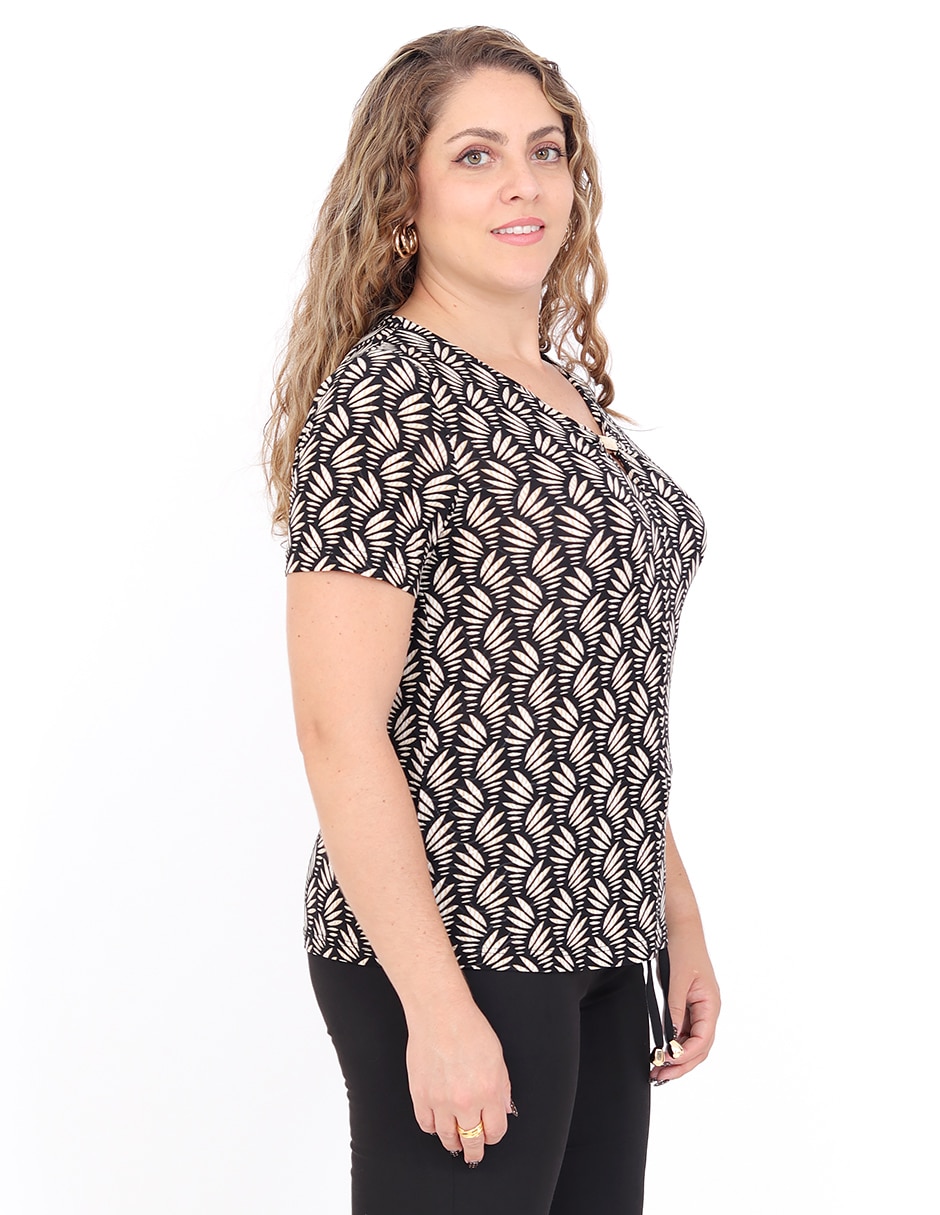 Blusa manga corta para mujer 3