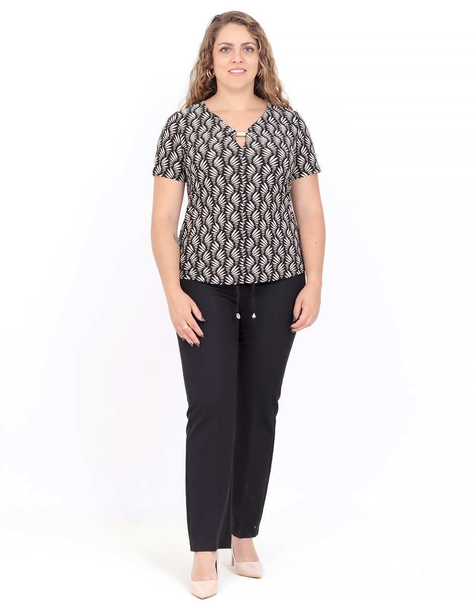 Blusa manga corta para mujer 5