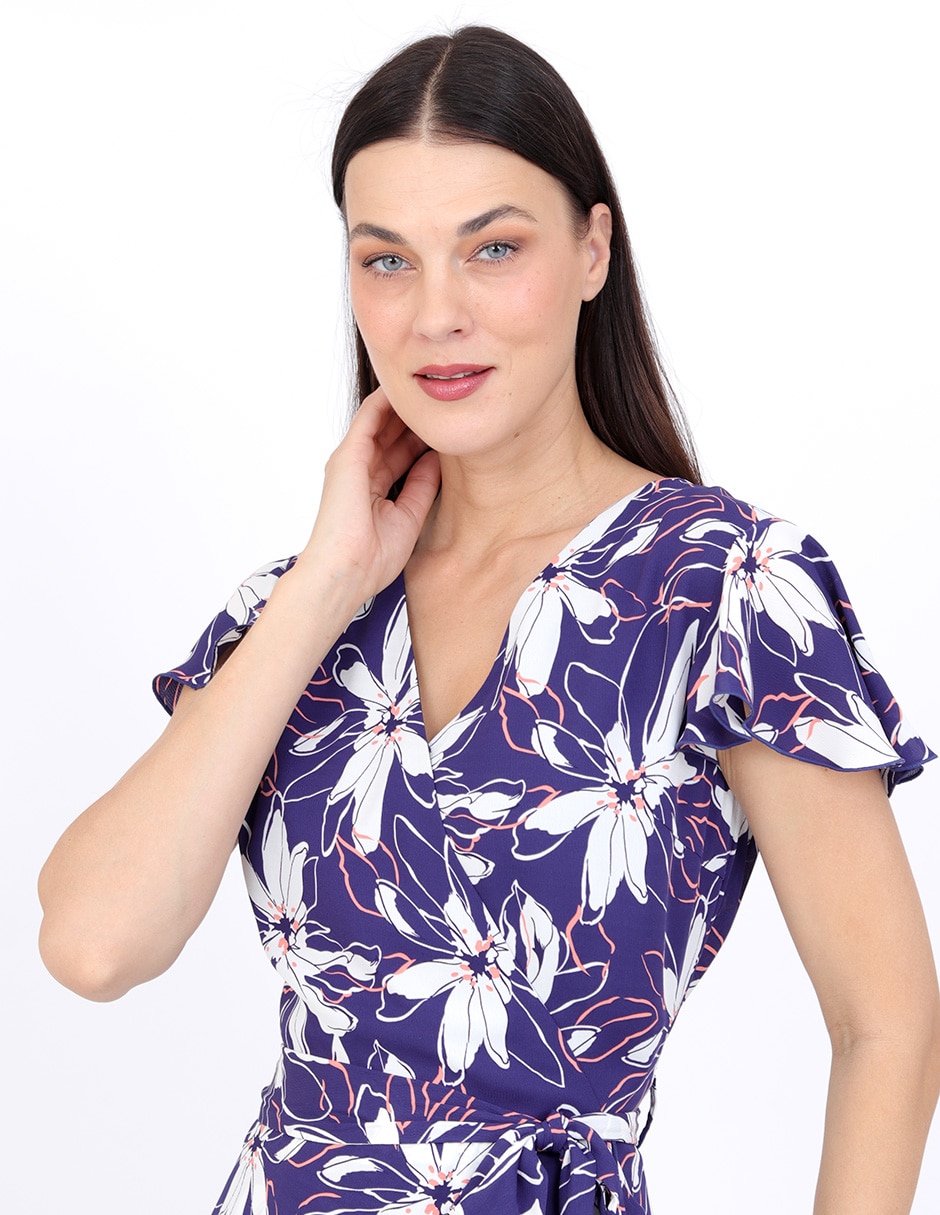 Vestido midi casual duplan grupo lezama para mujer