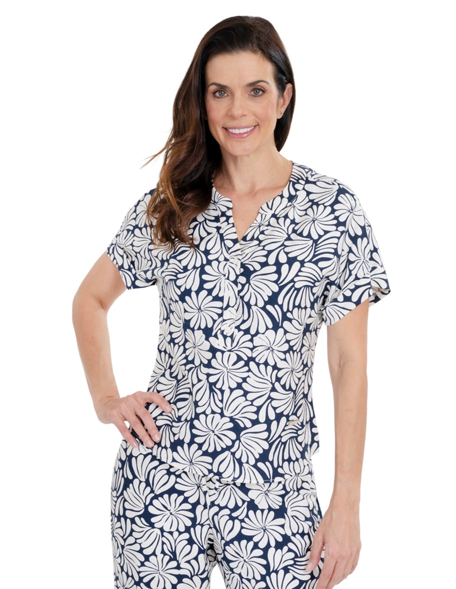Blusa manga corta para mujer