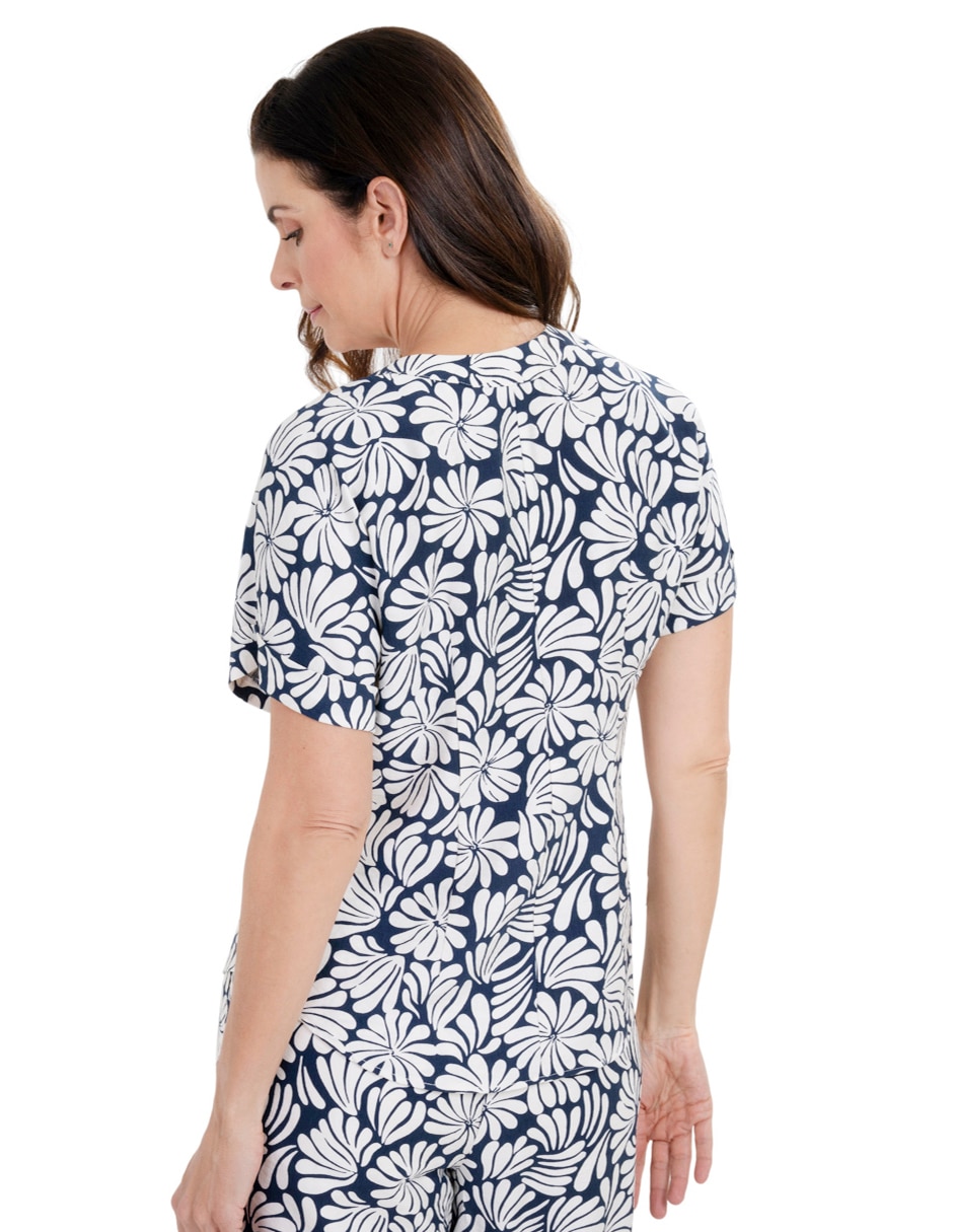 Blusa manga corta para mujer 3