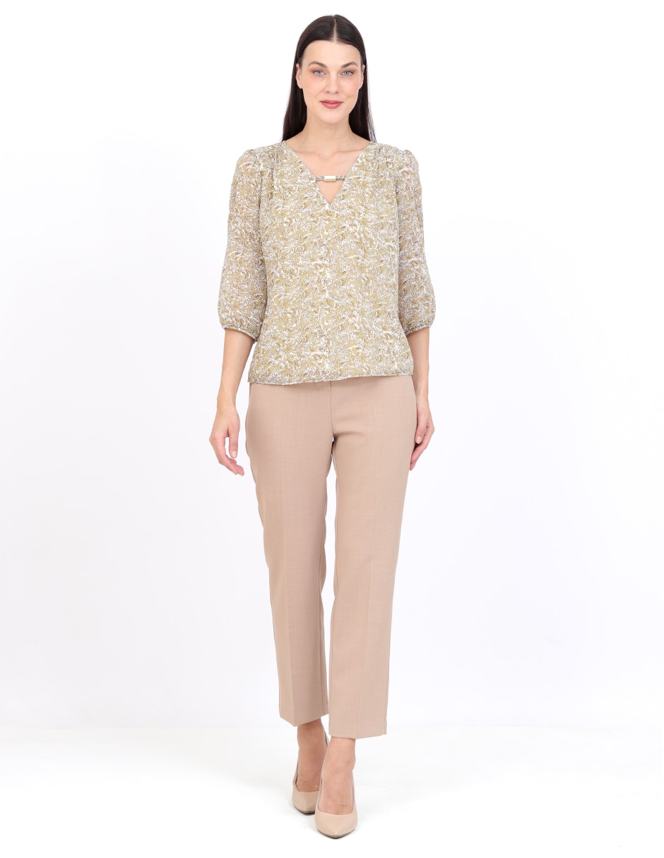 Blusa manga 3/4 para mujer 5