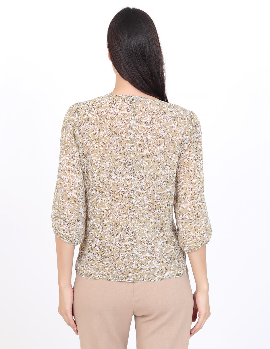 Blusa manga 3/4 para mujer 6